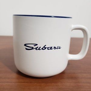 Subaru Coffee Mug Minimalistic Design Deep Blue Automotive Collectable Souvenir